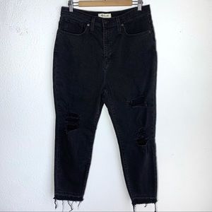 EUC: Madewell The Momjean Raney Wash Knee-Rip Edition